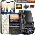 thumbnail image 1 of Dash Cam, Artsic 4K Dash Cam Front and Rear with Wi-Fi & GPS, APP Control, Dual Dash Camera for Cars with WDR, 32GB Card, Support 256GB Max, Black, 1 of 11