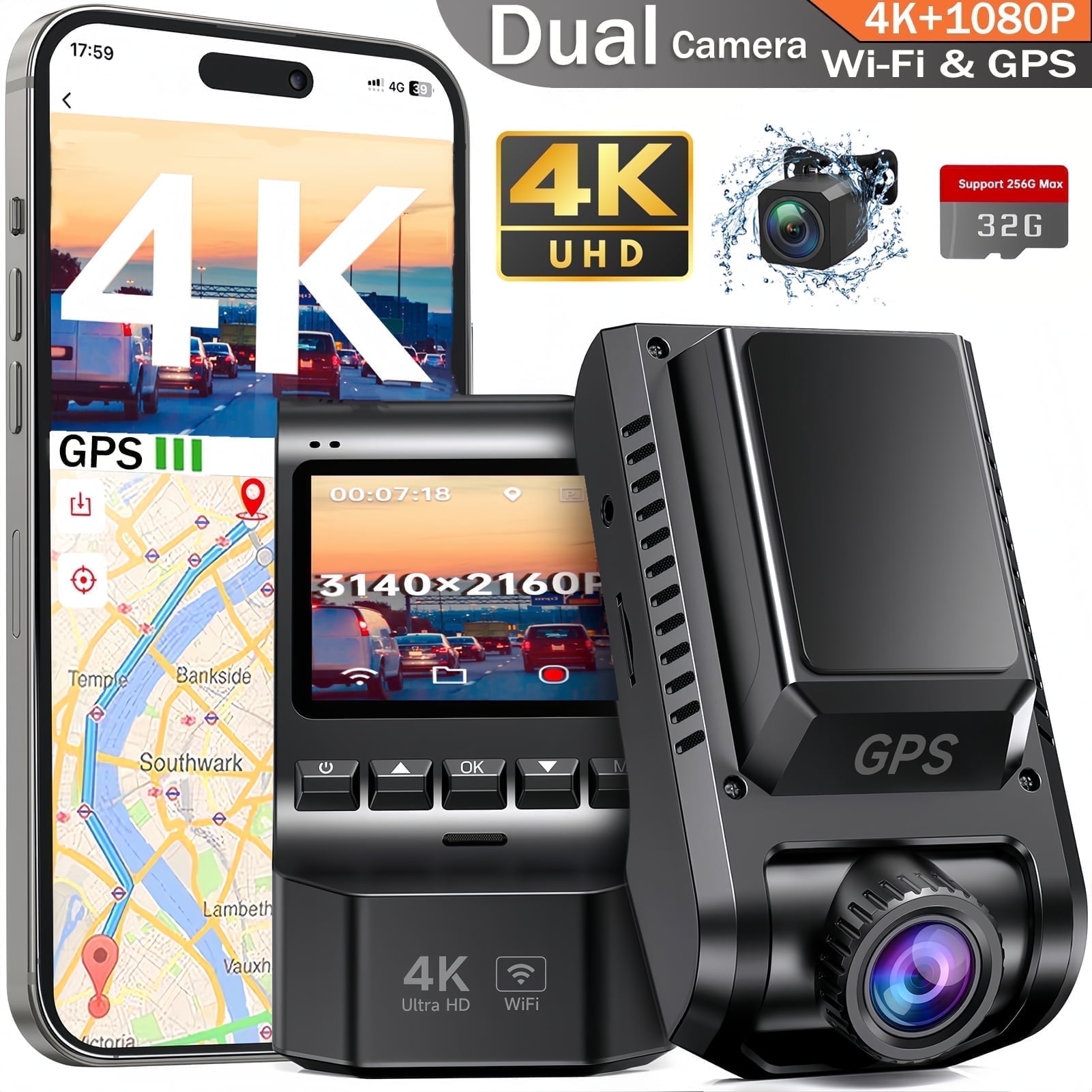 Gps Aukey Dashcam Dr02 Aukey Dr02 Aukey Dashcam Fhd Recording