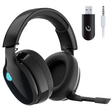 Artsic Wireless Gaming Headset with Microphone for PC, PS4, PS5, Mac, Nintendo Switch with Bluetooth 5.2, 2.4GHz USB PS5 headset,Gaming Headphones with 3.5mm Wired Jack for Xbox Series
