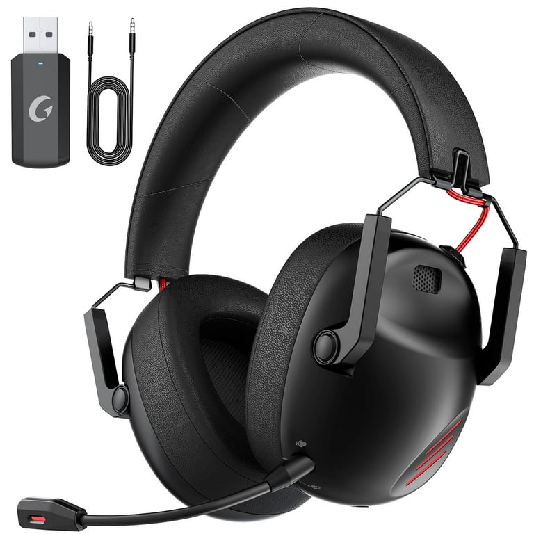 Artsic Wireless Gaming Headset for PS5, PS4, Mac,PC,Nintendo Switch,PS5  headset 2.4GHz USB,Bluetooth 5.3 Gaming Headphones with Mic for Gamer,  3.5mm Wired Jack for Xbox Series,Black 