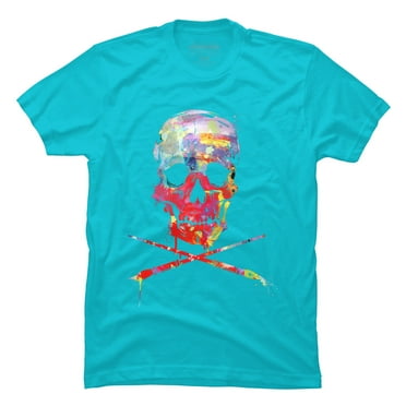 Artskull Mens Ocean Blue Graphic Tee - Design By Humans  3XL
