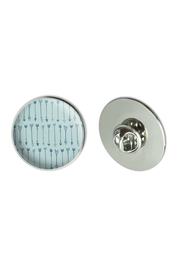 Artsy Arrows Hand Drawn Sketchy Pattern Metal 1.1" Tie Tack Hat Lapel Pin Pinback