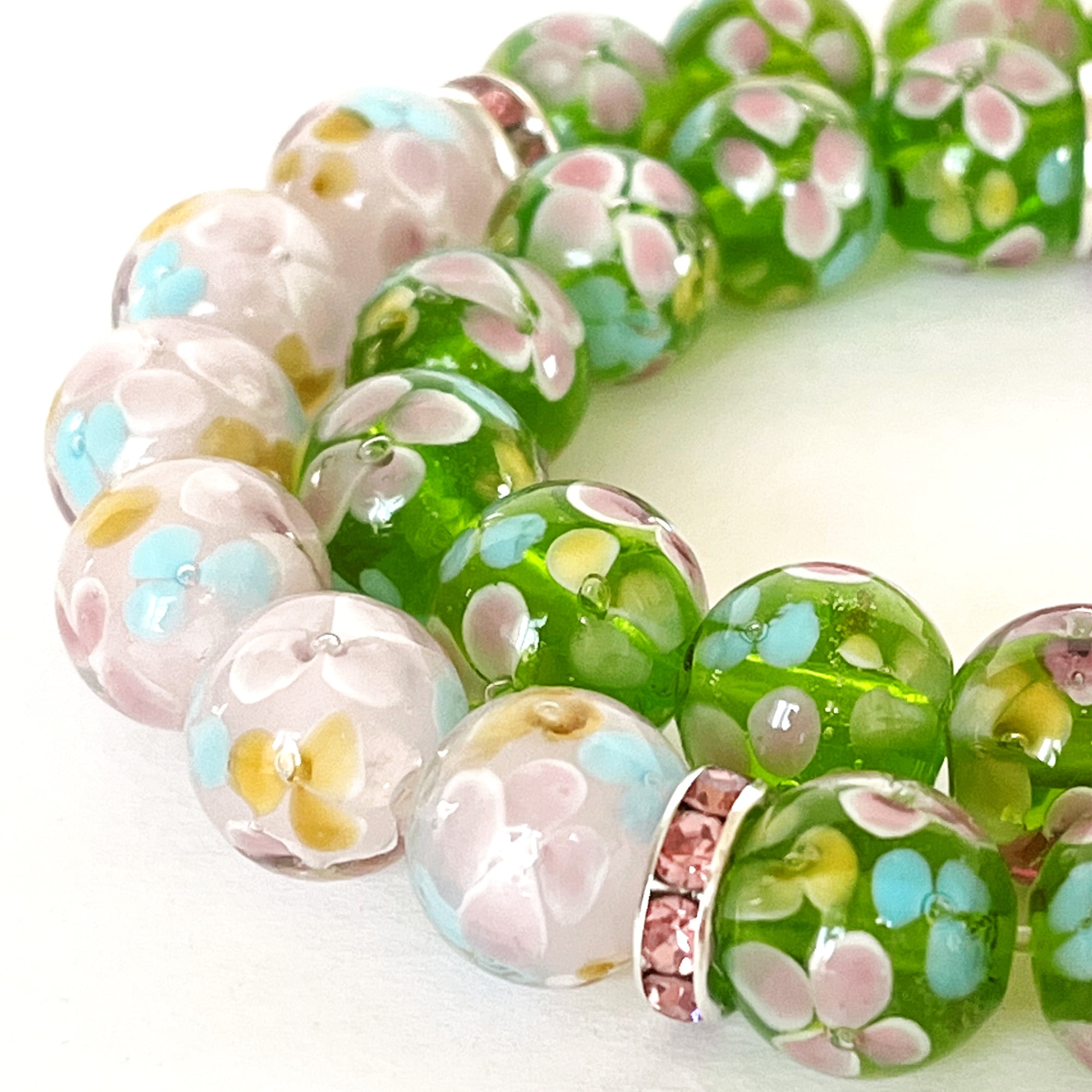 Cheap snowflake Flowers Shape Imitation Pearls Nonporous Beads Handmade DIY  Bracelet Jewelry Accessories Making 80pcs