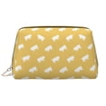 thumbnail image 1 of Artsy Cute Pig Yellow Makeup Bag, Large Capacity Travel Cosmetic Bag for Women Girls- Travel Toiletry Bag Leather Portable Waterproof Makeup Case Organizer with Handle, 1 of 4