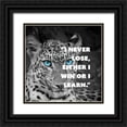thumbnail image 1 of ArtsyQuotes 12x12 Black Ornate Wood Framed with Double Matting Museum Art Print Titled - Artsy Quotes Quote: I never Lose, 1 of 4