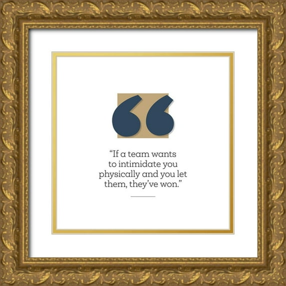 ArtsyQuotes 12x12 Gold Ornate Wood Framed with Double Matting Museum Art Print Titled - Artsy Quotes Quote: You Let Them Win