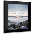 thumbnail image 1 of ArtsyQuotes 12x14 Black Modern Framed Museum Art Print Titled - Abraham Lincoln Quote: The Life in Your Years, 1 of 5