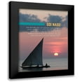 thumbnail image 1 of ArtsyQuotes 12x14 Black Modern Framed Museum Art Print Titled - Goi Nasu Quote: Entire Sea of Water, 1 of 5