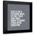 thumbnail image 1 of ArtsyQuotes 12x14 Black Modern Framed Museum Art Print Titled - Kellie Elmore Quote: Steering Wheel, 1 of 5
