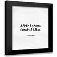 thumbnail image 1 of ArtsyQuotes 12x14 Black Modern Framed Museum Art Print Titled - Matthew Henry Quote: Storm, 1 of 5