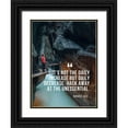 thumbnail image 1 of ArtsyQuotes 12x14 Black Ornate Wood Framed with Double Matting Museum Art Print Titled - Bruce Lee Quote: Hack Away, 1 of 4
