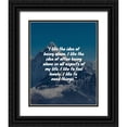 thumbnail image 1 of ArtsyQuotes 12x14 Black Ornate Wood Framed with Double Matting Museum Art Print Titled - Robert Plant Quote: Being Alone, 1 of 4