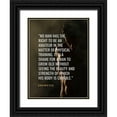 thumbnail image 1 of ArtsyQuotes 12x14 Black Ornate Wood Framed with Double Matting Museum Art Print Titled - Socrates Quote: Physical Training, 1 of 4
