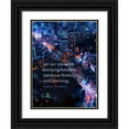 thumbnail image 1 of ArtsyQuotes 12x14 Black Ornate Wood Framed with Double Matting Museum Art Print Titled - Winston Churchill Quote: Advance Thinking, 1 of 4