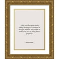 thumbnail image 1 of ArtsyQuotes 12x14 Gold Ornate Wood Framed with Double Matting Museum Art Print Titled - Michale Korda Quote: Taking Advantage, 1 of 4