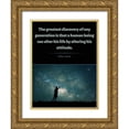 thumbnail image 1 of ArtsyQuotes 12x14 Gold Ornate Wood Framed with Double Matting Museum Art Print Titled - William James Quote: Discovery, 1 of 4