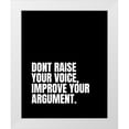thumbnail image 1 of ArtsyQuotes 12x14 White Modern Wood Framed Museum Art Print Titled - ArtsyQuotes Quote: Your Argument, 1 of 4