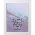 thumbnail image 1 of ArtsyQuotes 12x14 White Modern Wood Framed Museum Art Print Titled - Daisaku Ikeda Quote: Suffer Alone, 1 of 4