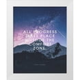 thumbnail image 1 of ArtsyQuotes 12x14 White Modern Wood Framed Museum Art Print Titled - Michael John Bobak Quote: Comfort Zone, 1 of 4