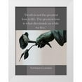 thumbnail image 1 of ArtsyQuotes 12x14 White Modern Wood Framed Museum Art Print Titled - Norman Cousins Quote: Loss of Life, 1 of 4