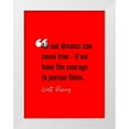 thumbnail image 1 of ArtsyQuotes 12x14 White Modern Wood Framed Museum Art Print Titled - Walt Disney Quote: All of Our Dreams, 1 of 4