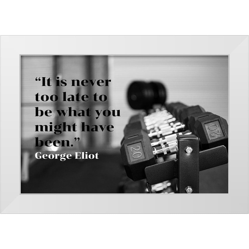 ArtsyQuotes 14x11 White Modern Wood Framed Museum Art Print Titled - George  Eliot Quote: Might Have Been - Walmart.com, image size:1000x1000