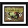 thumbnail image 1 of ArtsyQuotes 14x12 Black Ornate Wood Framed with Double Matting Museum Art Print Titled - Bible Verse Quote Psalm 17:8, Edward John Poynter - Autumn Apples and Convolvulus, 1 of 4