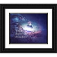thumbnail image 1 of ArtsyQuotes 14x12 Black Ornate Wood Framed with Double Matting Museum Art Print Titled - Artsy Quotes Quote: Dreams Dont Work, 1 of 4