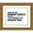 thumbnail image 1 of ArtsyQuotes 14x12 Gold Ornate Wood Framed with Double Matting Museum Art Print Titled - Denis Waitley Quote: Accept Responsibility, 1 of 4