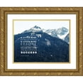 thumbnail image 1 of ArtsyQuotes 14x12 Gold Ornate Wood Framed with Double Matting Museum Art Print Titled - Elnert Hubbard Quote: A Little More Effort, 1 of 4