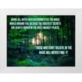thumbnail image 1 of ArtsyQuotes 14x12 White Modern Wood Framed Museum Art Print Titled - Raold Dahl Quote: Glittering Eyes, 1 of 4