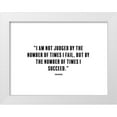 thumbnail image 1 of ArtsyQuotes 14x12 White Modern Wood Framed Museum Art Print Titled - Tom Hopkins Quote: Times I Fail, 1 of 4