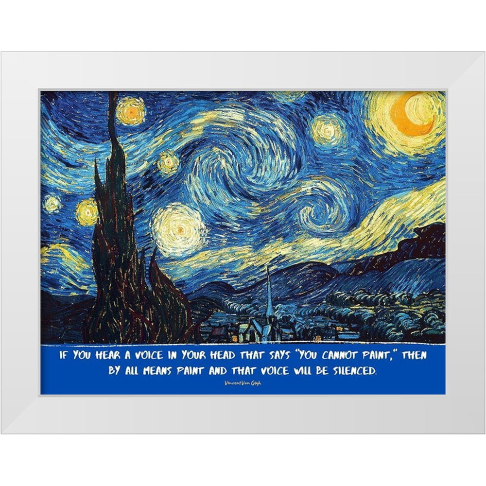 アート・デザイン・音楽 Arte Dalle Origini A Van Gogh guitar Dancing Starry Night Van Gogh Art Print by N Akkash