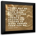 thumbnail image 1 of ArtsyQuotes 15x15 Black Modern Framed Museum Art Print Titled - Derek Jeter Quote: People with More Talent, 1 of 5