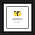 thumbnail image 1 of ArtsyQuotes 15x15 Black Ornate Wood Framed with Double Matting Museum Art Print Titled - Winston Churchill Quote: Enthusiasm, 1 of 4