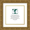 thumbnail image 1 of ArtsyQuotes 15x15 Gold Ornate Wood Framed with Double Matting Museum Art Print Titled - Tom Rath Quote: Good at Everything, 1 of 4