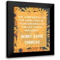 thumbnail image 1 of ArtsyQuotes 15x18 Black Modern Framed Museum Art Print Titled - Henry David Thoreau Quote: Go Confidently, 1 of 5