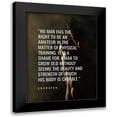 thumbnail image 1 of ArtsyQuotes 15x18 Black Modern Framed Museum Art Print Titled - Socrates Quote: Physical Training, 1 of 5
