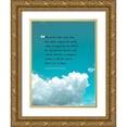 thumbnail image 1 of ArtsyQuotes 15x18 Gold Ornate Wood Framed with Double Matting Museum Art Print Titled - John Burroughs Quote: Congenial Work, 1 of 4