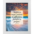 thumbnail image 1 of ArtsyQuotes 15x18 White Modern Wood Framed Museum Art Print Titled - Bible Verse Quote Romans 12:12, 1 of 4