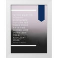 thumbnail image 1 of ArtsyQuotes 15x18 White Modern Wood Framed Museum Art Print Titled - Gurbaksh Chahal Quote: Achieve Excellence, 1 of 4