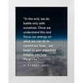thumbnail image 1 of ArtsyQuotes 15x18 White Modern Wood Framed Museum Art Print Titled - H. Stanley Judd Quote: Focus and Energy, 1 of 4
