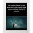 thumbnail image 1 of ArtsyQuotes 15x18 White Modern Wood Framed Museum Art Print Titled - William James Quote: Discovery, 1 of 4