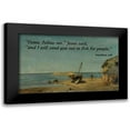 thumbnail image 1 of ArtsyQuotes 18x13 Black Modern Framed Museum Art Print Titled - Bible Verse Quote Matthew 4:19, Konstantinos Volanakis - The Fishermans Home on the Beach, 1 of 5