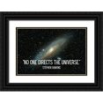 thumbnail image 1 of ArtsyQuotes 18x13 Black Ornate Wood Framed with Double Matting Museum Art Print Titled - Stephen Hawking Quote: The Universe, 1 of 4