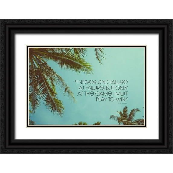 ArtsyQuotes 18x13 Black Ornate Wood Framed with Double Matting Museum Art Print Titled - Tom Hopkins Quote: Play to Win
