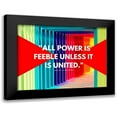 thumbnail image 1 of ArtsyQuotes 18x15 Black Modern Framed Museum Art Print Titled - Jean De La Fontaine Quote: All Power, 1 of 5