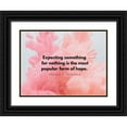 thumbnail image 1 of ArtsyQuotes 18x15 Black Ornate Wood Framed with Double Matting Museum Art Print Titled - Arnold H. Glasgow Quote: Form of Hope, 1 of 4