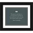 thumbnail image 1 of ArtsyQuotes 18x15 Black Ornate Wood Framed with Double Matting Museum Art Print Titled - Ashley Richards Quote: Best Version of Yourself, 1 of 4