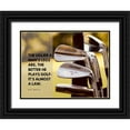 thumbnail image 1 of ArtsyQuotes 18x15 Black Ornate Wood Framed with Double Matting Museum Art Print Titled - H. G. Wells Quote: Golf Law, 1 of 4